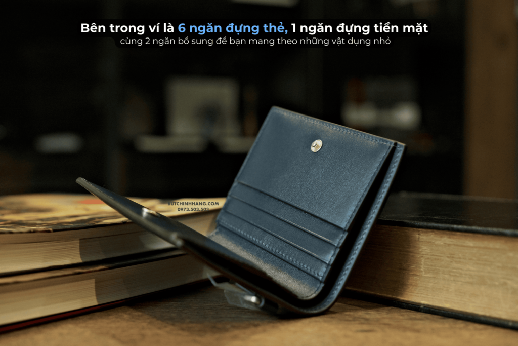 Thiết kế ví đứng Montblanc Meisterstuck Compact Wallet 6cc Ink Blue 131695 - thiet ke vi dung montblanc meisterstuck compact wallet 6cc ink blue 131696