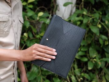 Túi clutch Montblanc Meisterstuck 4810 Envelope Pouch Black 130921 - tui clutch montblanc meisterstuck 4810 envelope pouch black 130925