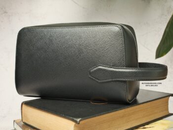 Túi clutch Montblanc Sartorial Wash Bag Black 131719 - tui clutch montblanc sartorial wash bag black 131719