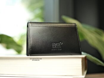 Ví đựng thẻ Montblanc Meisterstuck Business Card Holder with Flap Black 130084 - vi dung the montblanc meisterstuck business card holder with flap black 130085