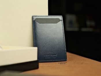 Ví đựng thẻ Montblanc Meisterstuck Card Holder Ink Blue 3cc 131697 - vi dung the montblanc meisterstuck card holder ink blue 3cc 131698