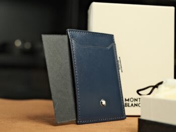 Ví đựng thẻ Montblanc Meisterstuck Card Holder Ink Blue 3cc 131697 - vi dung the montblanc meisterstuck card holder ink blue 3cc 131699