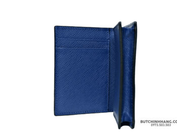 Ví đựng thẻ Montblanc Sartorial Card Holder 4cc Blue 130813 - vi dung the montblanc sartorial card holder 4cc blue 130814 1 scaled
