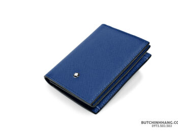 Ví đựng thẻ Montblanc Sartorial Card Holder 4cc Blue 130813 - vi dung the montblanc sartorial card holder 4cc blue 130814 7 scaled
