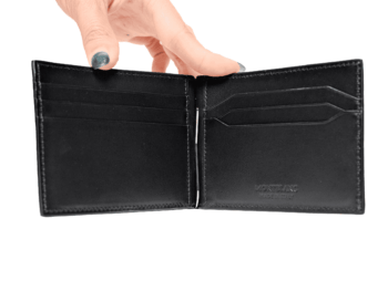 Ví kẹp tiền Montblanc Meisterstuck 4810 Wallet 6cc with Money Clip Black 130925 - vi kep tien montblanc meisterstuck 4810 wallet 6cc with money clip black 130928