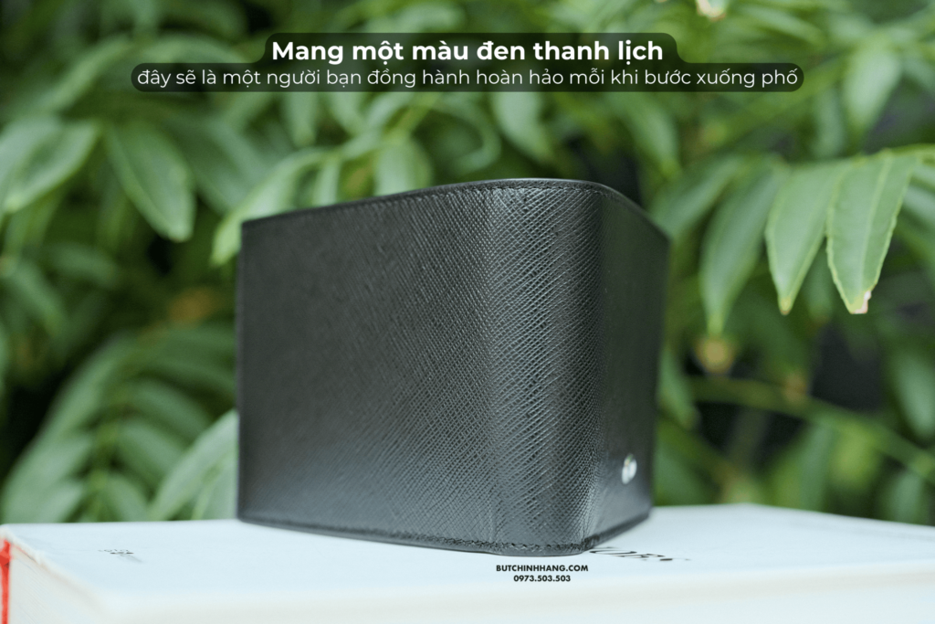 Ví Montblanc Sartorial Wallet 6cc 2 View Pockets Black 130318 - Giúp bạn mang theo “cả thế giới” - vi montblanc sartorial wallet 6cc 2 view pockets black 130318 giup ban mang theo ca the gioi