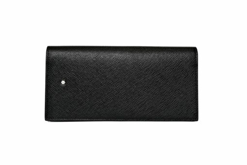 Ví tiền dài Montblanc Sartorial Long Wallet 15cc Black 130320 - Hình ảnh 7