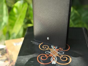 Ví tiền dài Montblanc Sartorial Wallet 12cc Black with View Pocket 130076 - vi tien dai montblanc sartorial wallet 12cc black with view pocket 130076