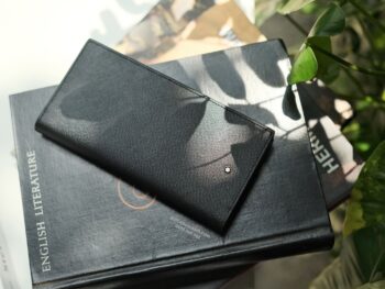 Ví tiền dài Montblanc Sartorial Wallet 12cc Black with View Pocket 130076 - vi tien dai montblanc sartorial wallet 12cc black with view pocket 130077