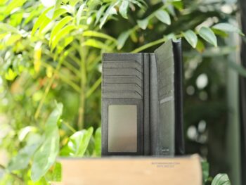 Ví tiền dài Montblanc Sartorial Wallet 12cc Black with View Pocket 130076 - vi tien dai montblanc sartorial wallet 12cc black with view pocket 130078