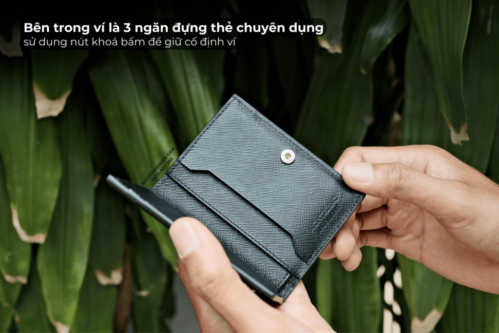 Xu hướng tối giản lên ngôi với chiếc ví Mini Montblanc Sartorial 4cc Black 130321 - xu huong toi gian len ngoi voi chiec vi mini montblanc sartorial 4cc black 130321