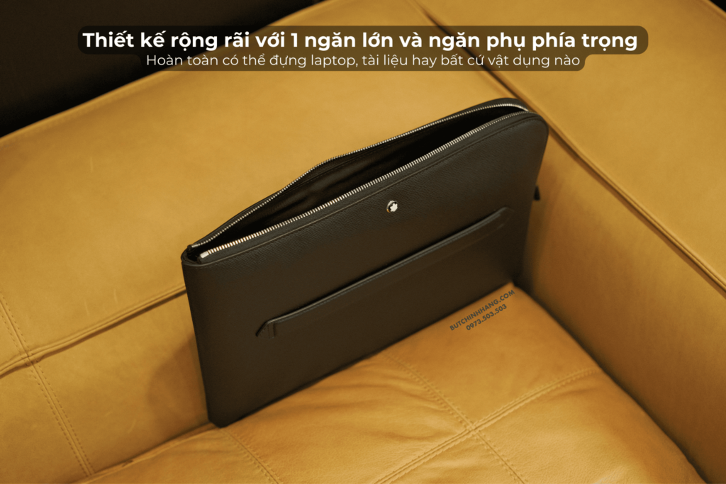 Chiếc túi đa năng Montblanc Sartorial Laptop Case 130281 - chiec tui da nang montblanc sartorial laptop case 130281