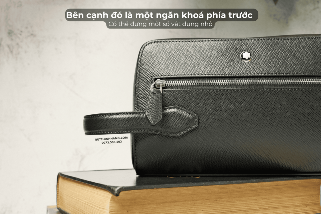 Chiếc túi Wash Bag đa dụng và thời trang - Montblanc Sartorial Wash Bag Black 131719 - chiec tui wash bag da dung va thoi trang montblanc sartorial wash bag black 131720