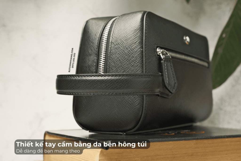 Chiếc túi Wash Bag đa dụng và thời trang - Montblanc Sartorial Wash Bag Black 131719 - chiec tui wash bag da dung va thoi trang montblanc sartorial wash bag black 131722