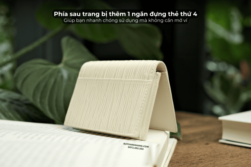 Chiếc ví nhỏ gọn với màu trắng thanh lịch - Montblanc Meisterstuck 4810 Card Holder 4cc Ivory 130942 - chiec vi nho gon voi mau trang thanh lich montblanc meisterstuck 4810 card holder 4cc ivory 130942
