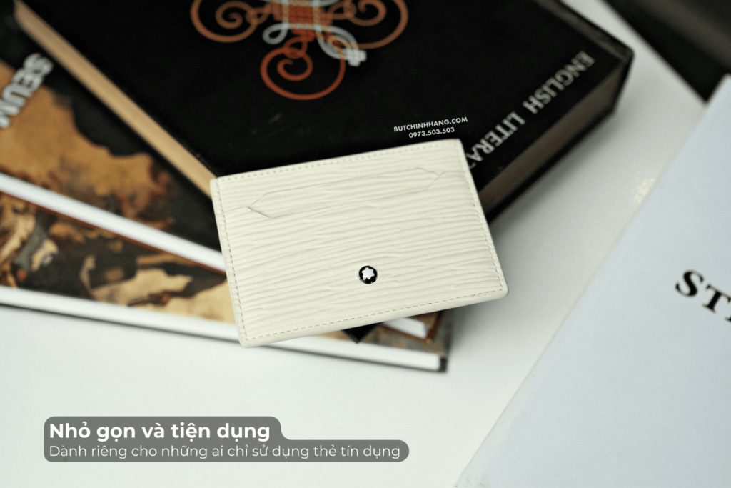 Màu trắng sang trọng cùng hoạ tiết vỏ cây trên chiếc ví Montblanc Meisterstuck 4810 Card Holder 5cc Ivory 130943 - mau trang sang trong cung hoa tiet vo cay tren chiec vi montblanc meisterstuck 4810 card holder 5cc ivory 130945
