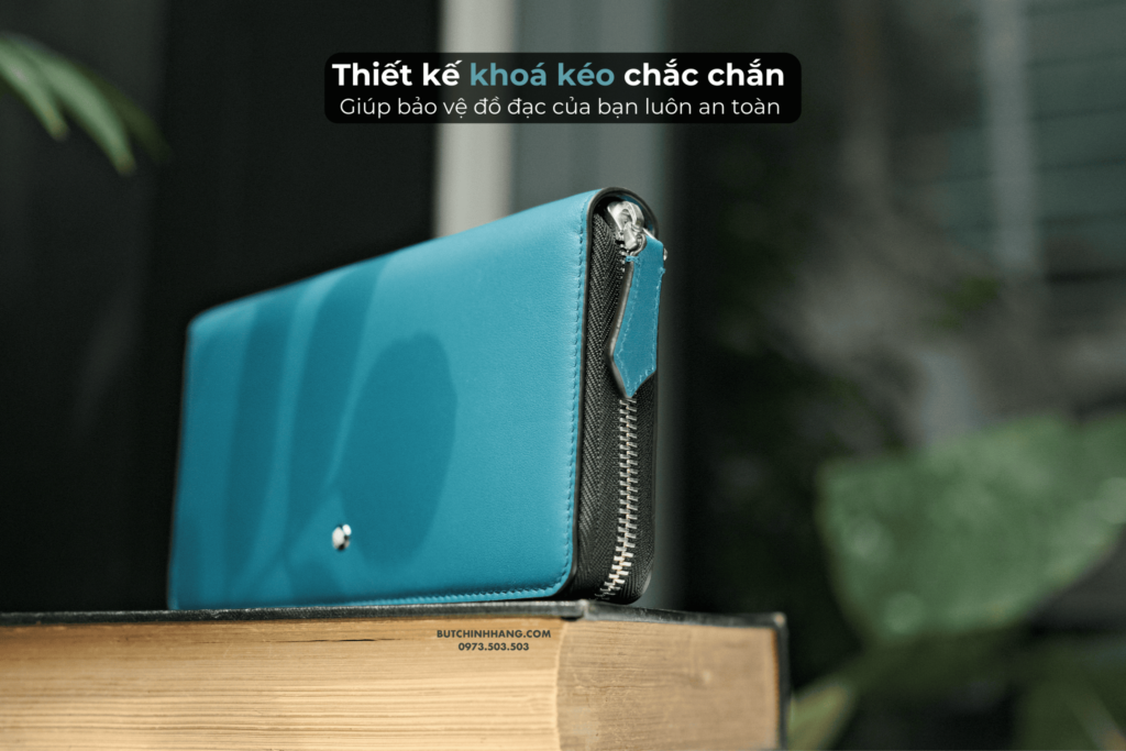Mẫu ví 12cc thuộc BST Montblanc Selection Soft với màu da xanh ottanio đẹp mắt - mau vi 12cc thuoc bst montblanc selection soft voi mau da xanh ottanio dep mat