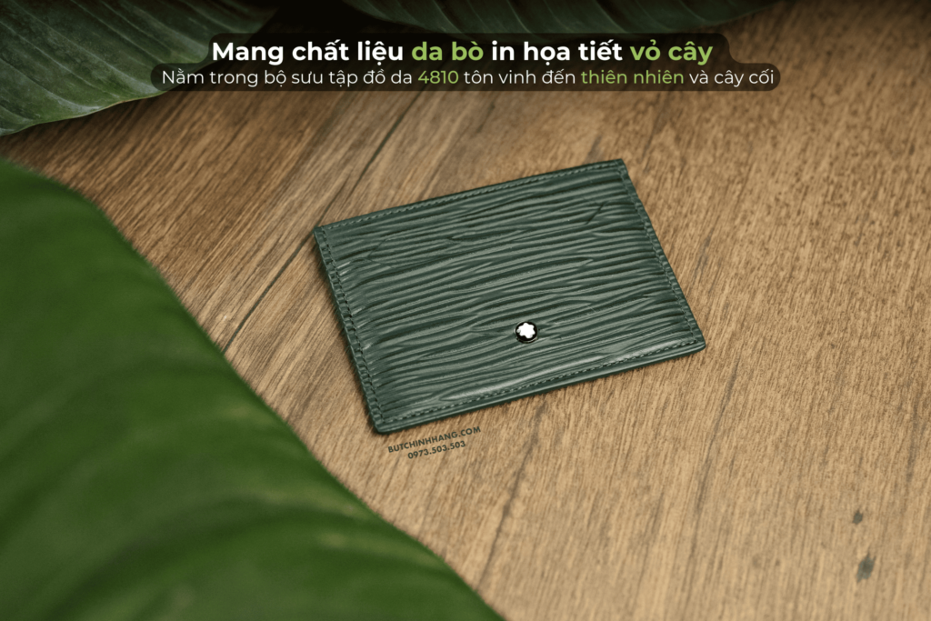 Small, slim and minimalist - Montblanc Meisterstuck 4810 Card Holder 5cc British Green 130938 - small, slim and minimalist - Montblanc Meisterstuck 4810 Card Holder 5cc British Green 130940