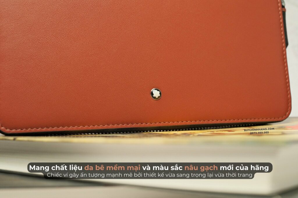 Phiên bản ví lớn với chất liệu da mang màu nâu sáng - Montblanc Meistertsuck Selection Soft Light Brick 131253 - phien ban vi lon voi chat lieu da mang mau nau sang montblanc meistertsuck selection soft light brick 131253