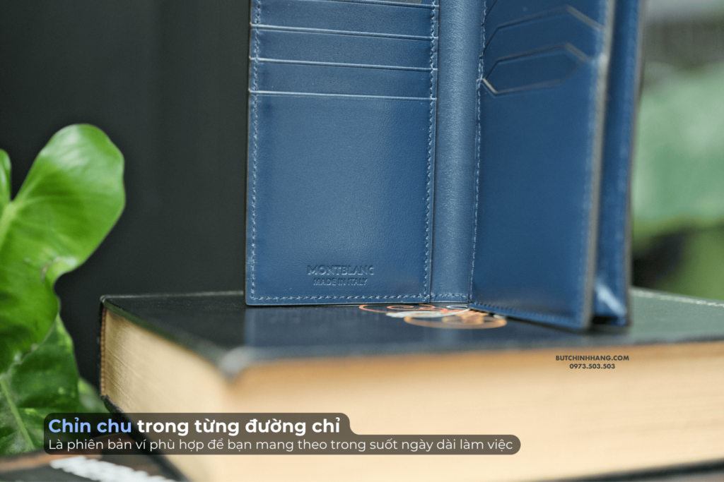 Sang trọng và tinh tế với chiếc ví dài Montblanc Meisterstuck Long Wallet 15cc Ink Blue 131696 - sang trong va tinh te voi chiec vi dai montblanc meisterstuck long wallet 15cc ink blue 131696