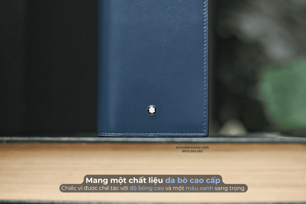 Sang trọng và tinh tế với chiếc ví dài Montblanc Meisterstuck Long Wallet 15cc Ink Blue 131696 - sang trong va tinh te voi chiec vi dai montblanc meisterstuck long wallet 15cc ink blue 131698