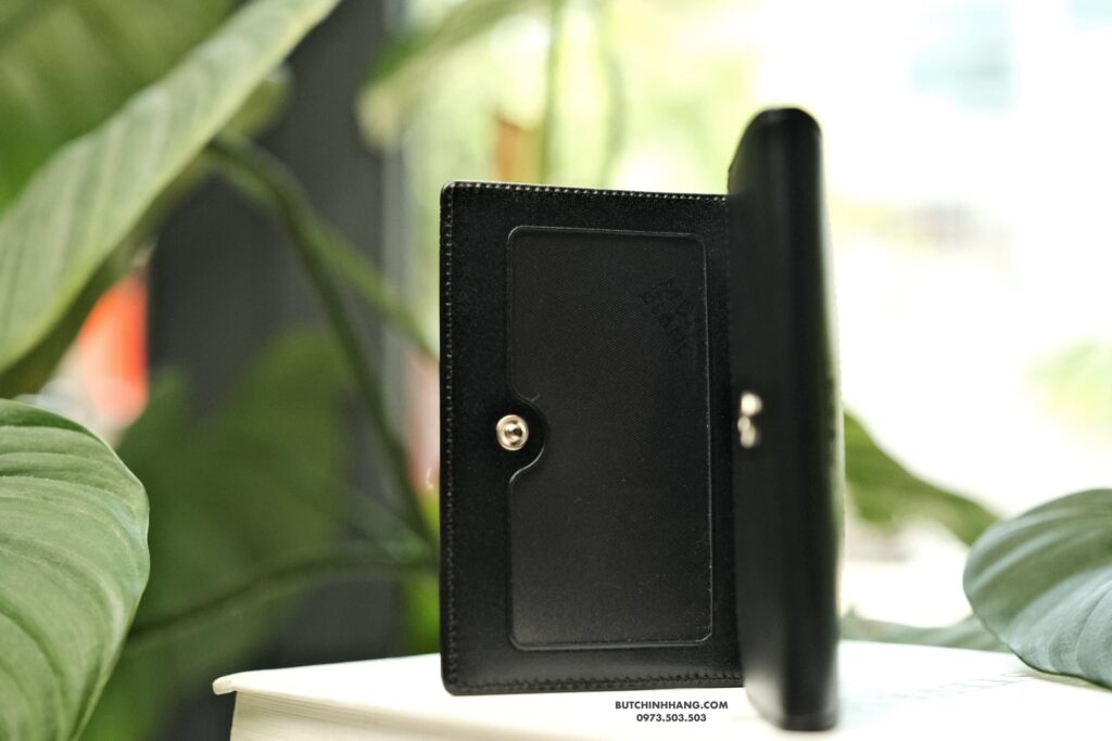 Ví đựng thẻ Montblanc Meisterstuck Business Card Holder with Flap Black 130084 - vi dung the montblanc meisterstuck business card holder with flap black 130084