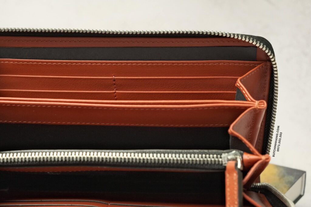Ví tiền đa năng Montblanc Meistertsuck Selection Soft Wallet 12cc Zip Around Light Brick 131253 - vi tien da nang montblanc meistertsuck selection soft wallet 12cc zip around light brick 131253
