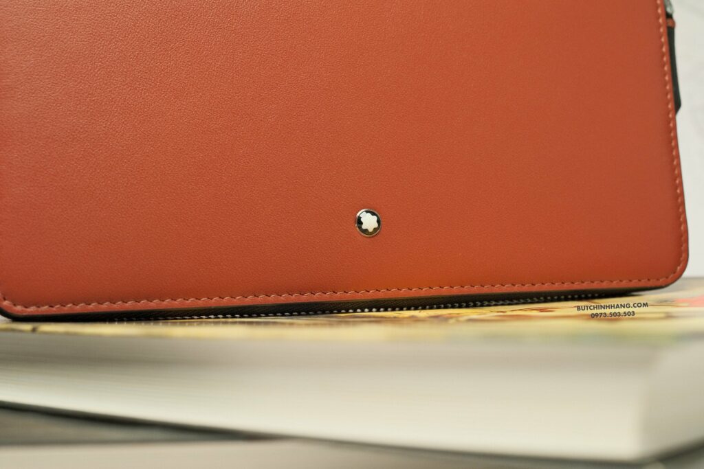 Ví tiền đa năng Montblanc Meistertsuck Selection Soft Wallet 12cc Zip Around Light Brick 131253 - vi tien da nang montblanc meistertsuck selection soft wallet 12cc zip around light brick 131254