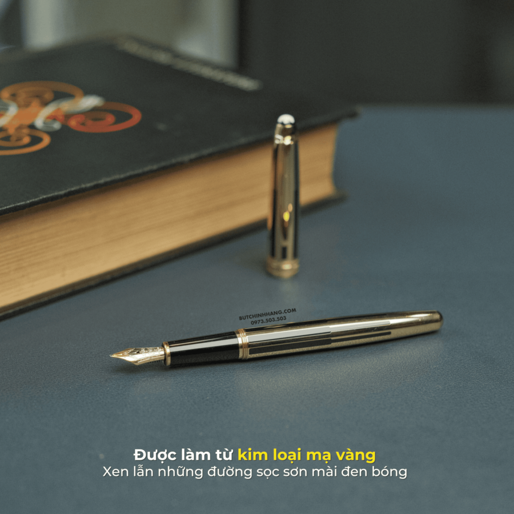 Montblanc Meisterstuck Solitaire Gold & Black - Chiếc bút máy cao cấp đã quay trở lại - montblanc meisterstuck solitaire gold amp black chiec but may cao cap da quay tro lai