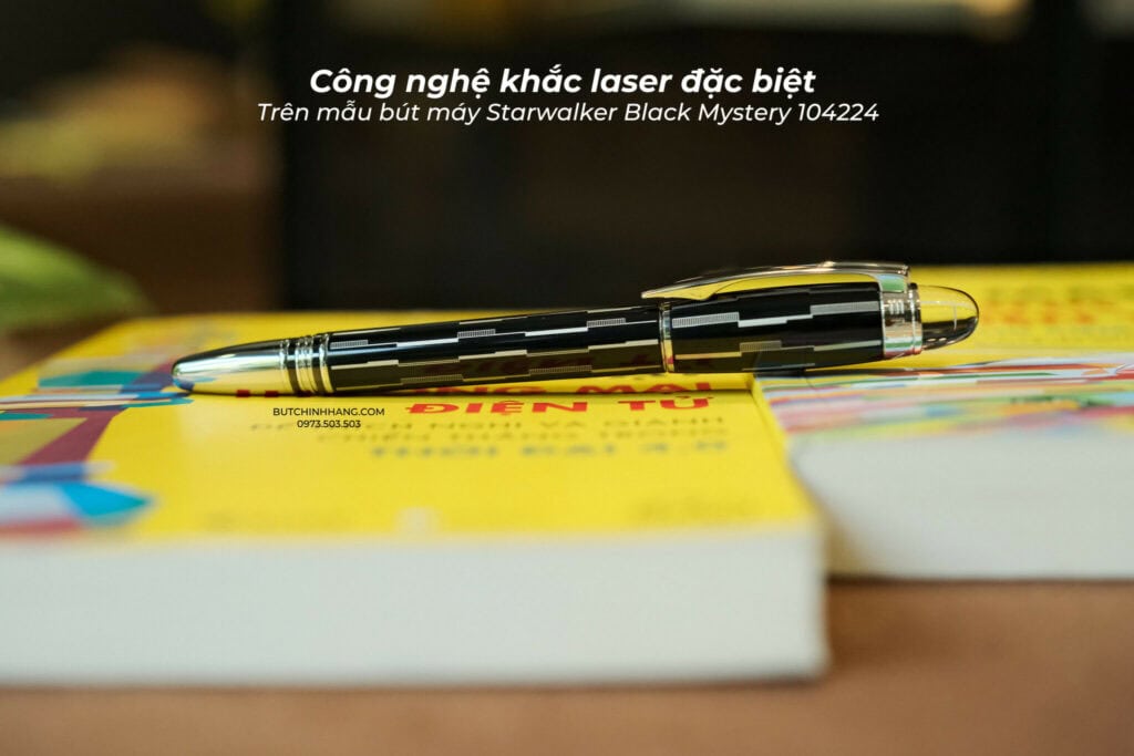 Công nghệ khắc laser đặc biệt trên phiên bản bút máy Starwalker Black Mystery - 18 4