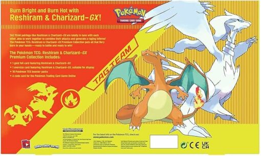 Hộp thẻ bài Pokemon TCG – Reshiram and Charizard GX Tag Team Premium Collection Đồ Chơi Thẻ bài Pokemon TCG 3