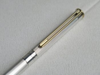 Bút Montblanc Noblesse Silver Plate Gold Clip Ballpoint Pen 18220 Bút Ký Quà Tặng Bút Bi Xoay 2