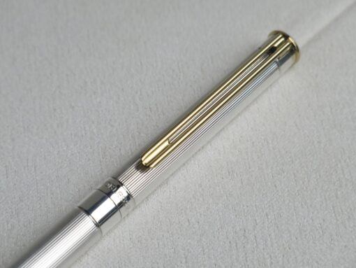 Bút Montblanc Noblesse Silver Plate Gold Clip Ballpoint Pen 18220 Montblanc Noblesse Bút Bi Xoay 2