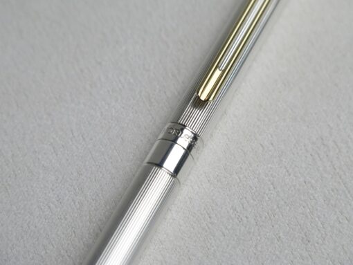 Bút Montblanc Noblesse Silver Plate Gold Clip Ballpoint Pen 18220 Montblanc Noblesse Bút Bi Xoay 3