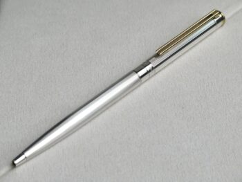 Bút Montblanc Noblesse Silver Plate Gold Clip Ballpoint Pen 18220 Bút Ký Quà Tặng Bút Bi Xoay