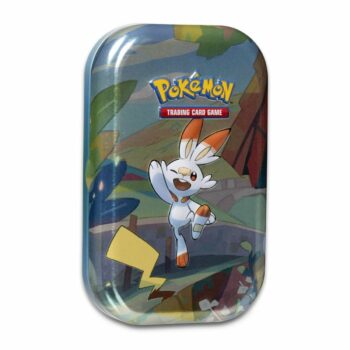 Hộp thiếc 2 gói thẻ bài Pokémon TCG: Galar Pals Mini Tin kèm coin ( Scorbunny) Đồ Chơi Thẻ bài Pokemon TCG