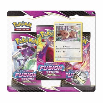 Vỉ 3 gói bài Pokemon TCG – Fusion Strike ( Eevee) Đồ Chơi Thẻ bài Pokemon TCG