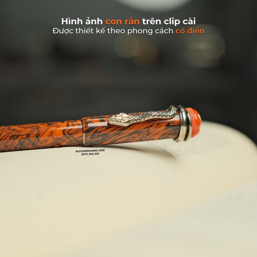 Bút Heritage Rouge & Noir Serpent Marble - Quà tặng ý nghĩa cho người tuổi Tỵ - but heritage rouge amp noir serpent marble qua tang y nghia cho nguoi tuoi ty 2