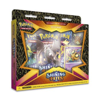 Hộp 3 gói thẻ bài Pokemon TCG Shining Fates Mad Party Pin Collection kèm thẻ Promo Dedenne Đồ Chơi Thẻ bài Pokemon TCG