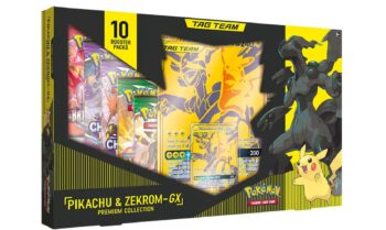 Hộp thẻ bài Pokemon TCG – Pikachu and Zekrom – GX Tag Team Premium Collection Đồ Chơi Thẻ bài Pokemon TCG