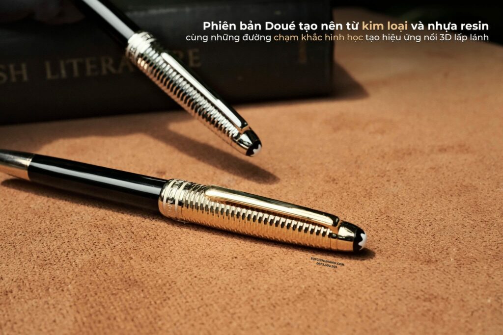 Two plating colors make the name of the Meisterstuck Geometry pen line - Champagne and Platinum - two colors make the name of the Meisterstuck Geometry pen line champagne and platinum 1
