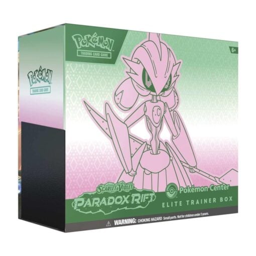Hộp Pokemon TCG ETB : Scarlet and Violet Paradox Rift Phiên bản Pokemon Center (Iron Valiant)