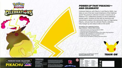 Hộp Pokemon TCG - Premium Figure Collection Pikachu Vmax - Celebrations - Hình ảnh 2