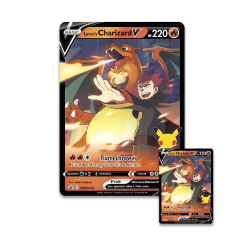 Hộp thẻ bài Pokemon TCG - 25th Celebrations Collection Lance's Charizard V - Image 2