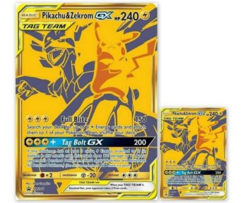 Hộp thẻ bài Pokemon TCG - Pikachu and Zekrom - GX Tag Team Premium Collection - hop the bai pokemon tcg pikachu and zekrom gx tag team premium collection