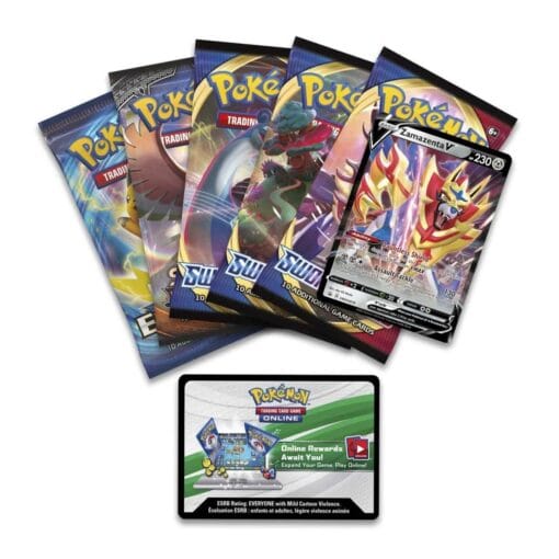 Hộp thiếc 5 gói bài Pokemon TCG: Zamazenta V - Image 2