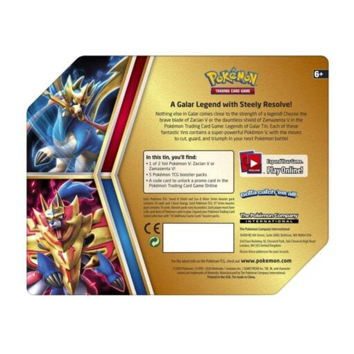 Hộp thiếc 5 gói bài Pokemon TCG: Zamazenta V - Image 3
