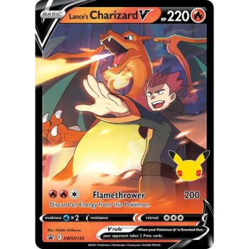 Hộp thiếc Pokemon TCG – Celebrations Lance’s Charizard V (tin) Đồ Chơi Thẻ bài Pokemon TCG 2