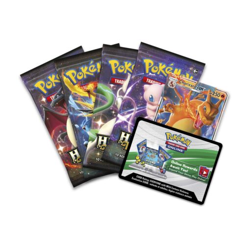 Hộp thiếc 4 gói thẻ bài Pokémon TCG: Hidden Fates Tin (Charizard-GX) Đồ Chơi Thẻ bài Pokemon TCG 2