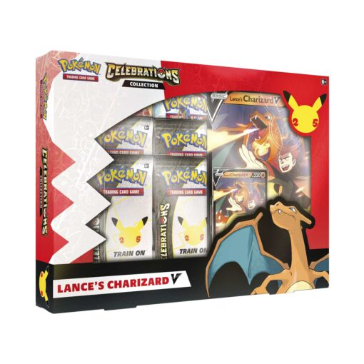 Hộp thẻ bài Pokemon TCG – 25th Celebrations Collection Lance’s Charizard V Đồ Chơi Thẻ bài Pokemon TCG